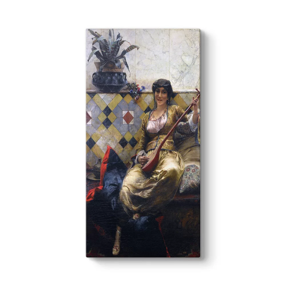 Ferdinand Max Bredt - Harem'de Serenat Tablosu - Model 7